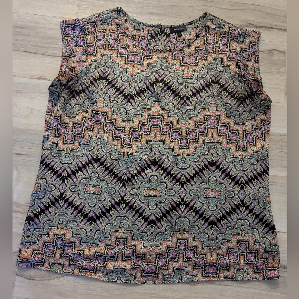 The Limited Multicolor Geometric Blouse